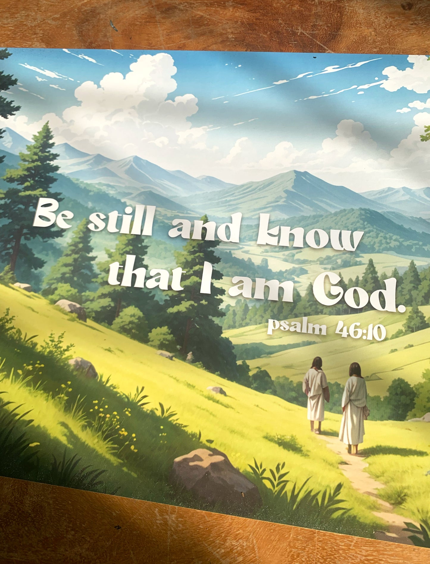 Be still and know that I am God - A3 poster