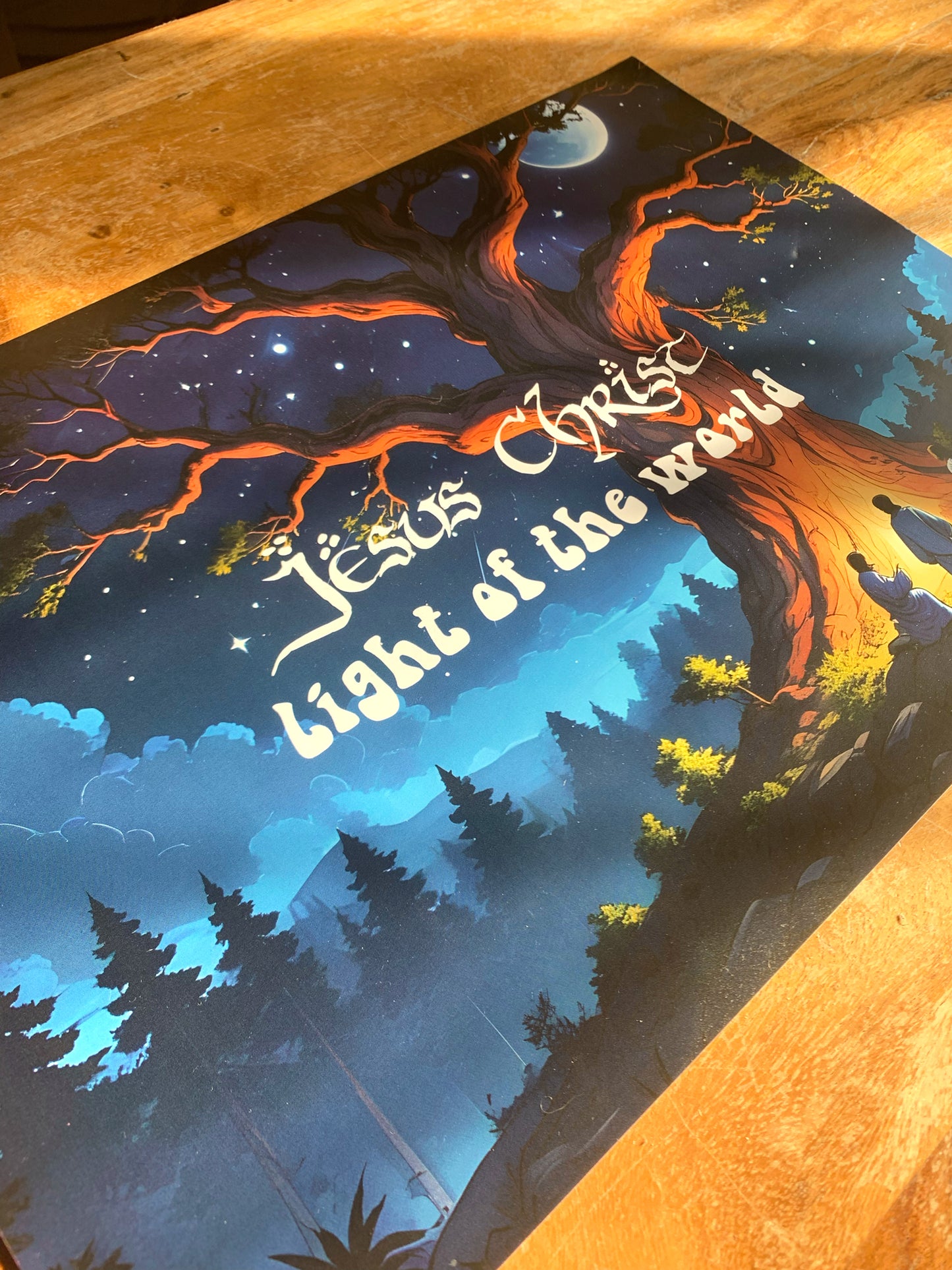 Jesus Christ - Light of the World - A3 poster